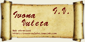 Ivona Vuleta vizit kartica